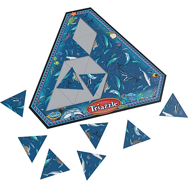 Ravensburger Verlag ThinkFun 76491 Triazzle Delfine, ein Logikpuzzle für Kinder und Erwachsene ab 8 Jahren