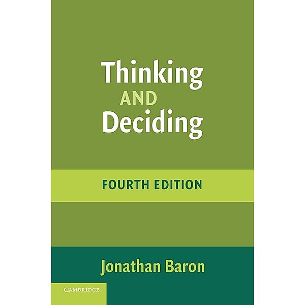 Thinking and Deciding, Jonathan Baron