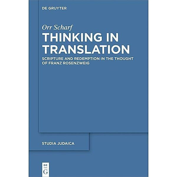 Thinking in Translation / Studia Judaica Bd.94, Orr Scharf