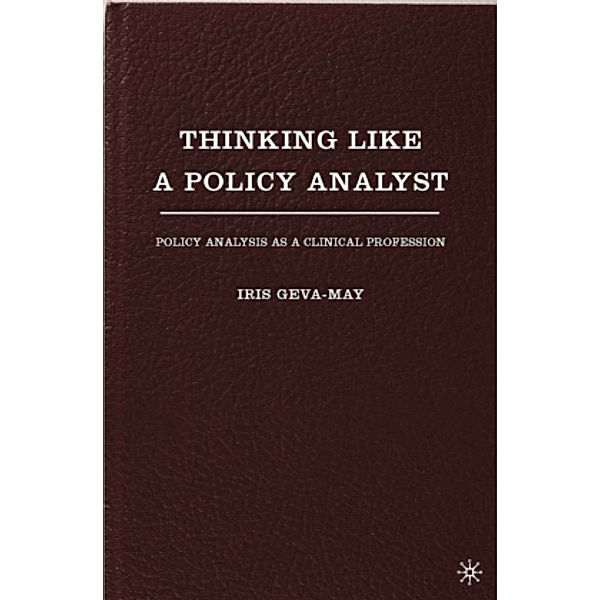 Thinking Like a Policy Analyst, I. Geva-May