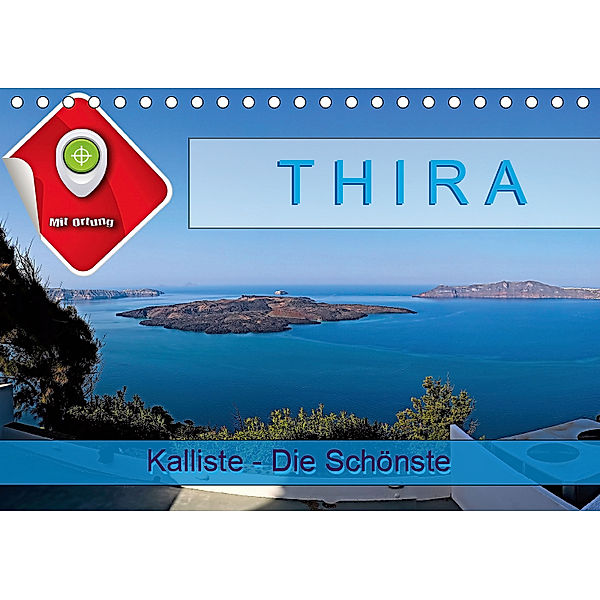 Thira, Kalliste - Die Schönste (Tischkalender 2019 DIN A5 quer), Roman Plesky