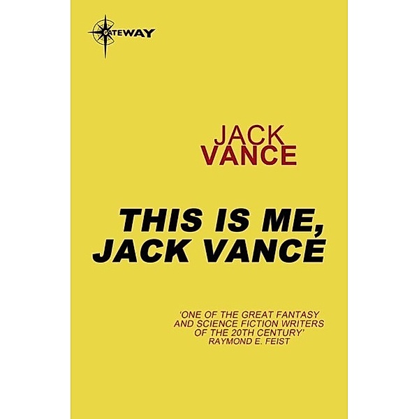 This is Me, Jack Vance, Jack Vance