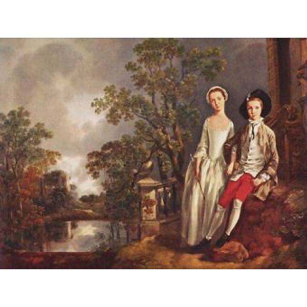 Thomas Gainsborough - Porträt des Heneage Lloyd und seiner Schwester - 1.000 Teile (Puzzle)