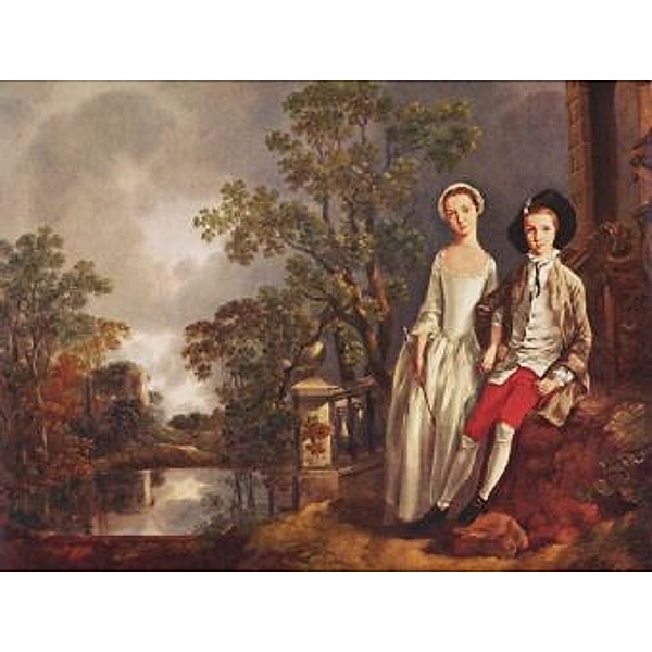Thomas Gainsborough - Porträt des Heneage Lloyd und seiner Schwester - 100 Teile (Puzzle)