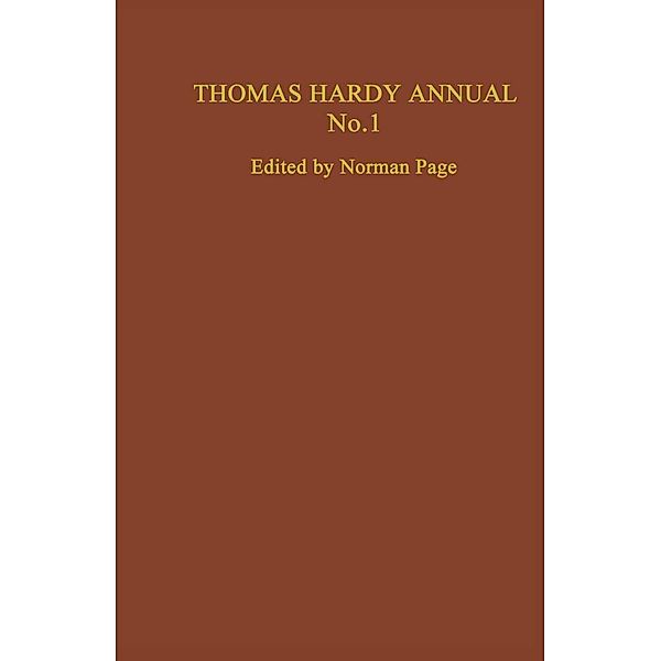 Thomas Hardy Annual No. 1, Norman Page