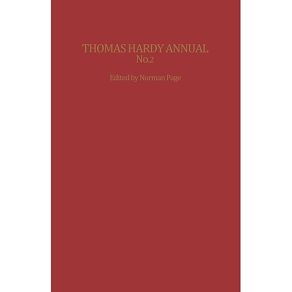 Thomas Hardy Annual No. 2 / Macmillan Literary Annuals