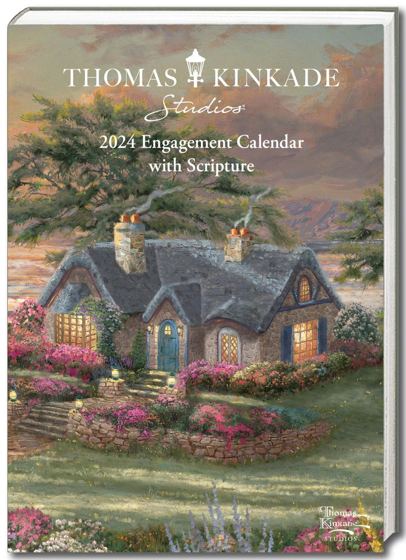 Thomas Kinkade Engagement Calendar with Scripture 2024 Kalender