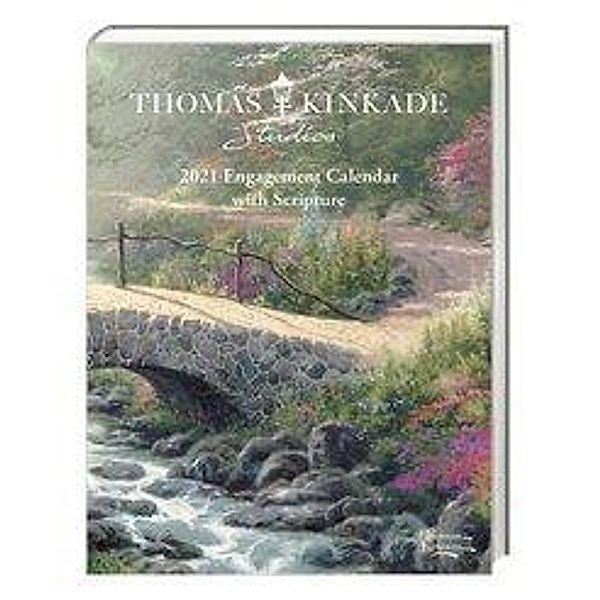 Thomas Kinkade Studios 2021 Engagement Calendar with Scripture, Thomas Kinkade