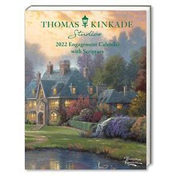 Thomas Kinkade Studios 2022 Monthly/Weekly Engagement Calendar with Scripture, Thomas Kinkade