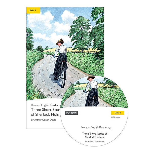 Three Short Stories of Sherlock Holmes, w. MP3-Audio-CD, Arthur Conan Doyle