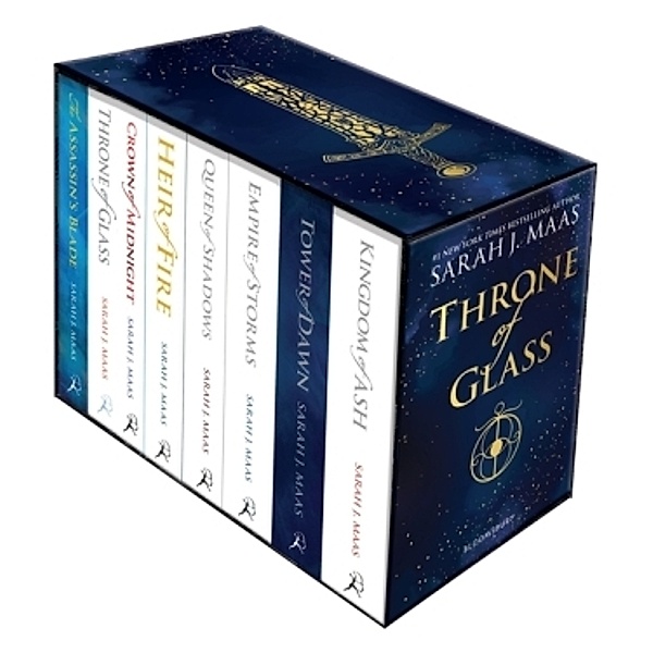 Throne of Glass Paperback Box Set, m.  Buch, m.  Buch, m.  Buch, m.  Buch, m.  Buch, m.  Buch, m.  Buch, m.  Buch, 8 Tei, Sarah J. Maas