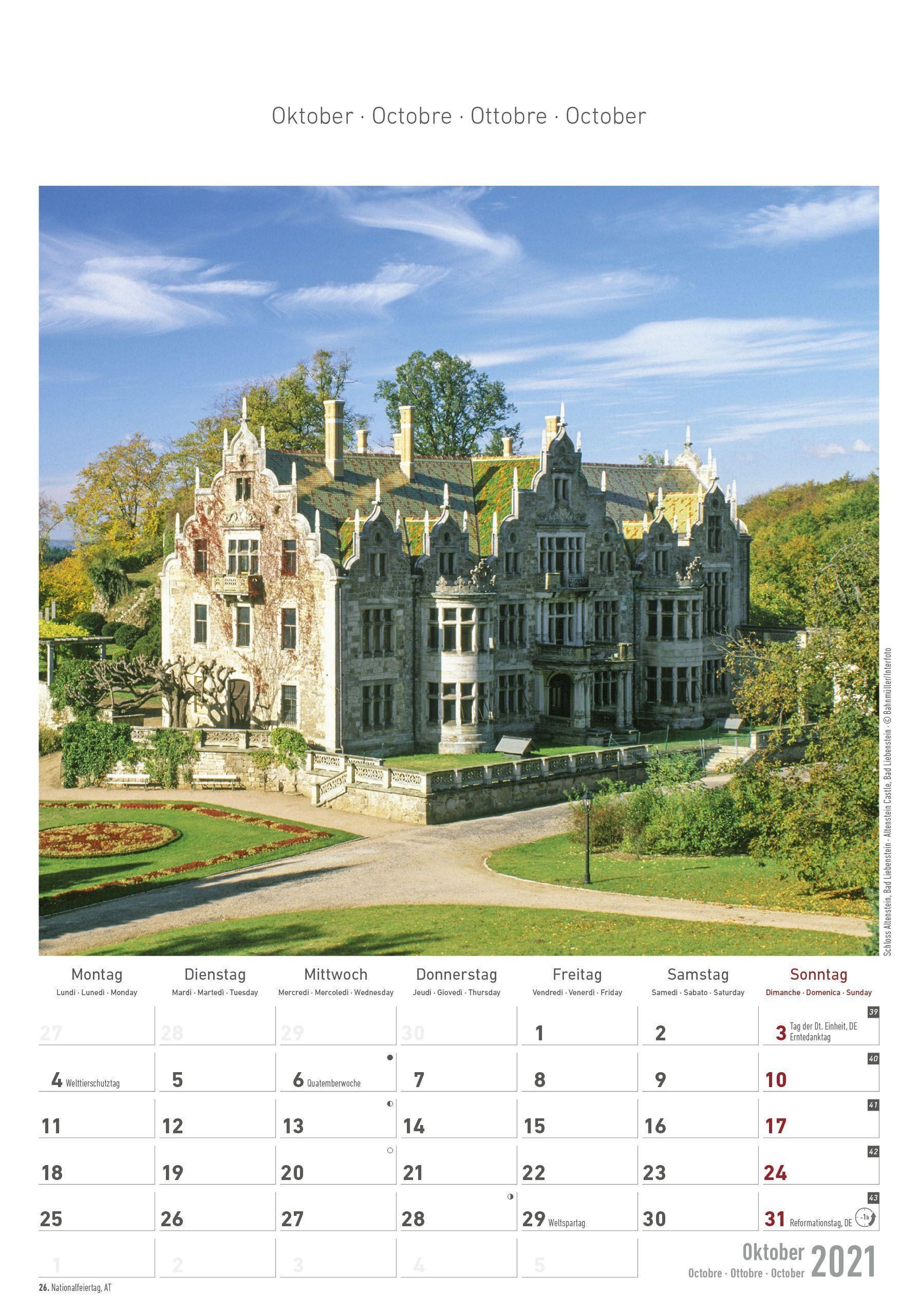 Thüringen 2021 - Kalender jetzt günstig bei Weltbild.de bestellen