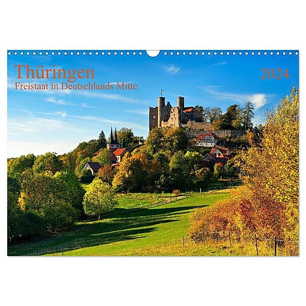 Thüringen Freistaat in Deutschlands Mitte (Wandkalender 2024 DIN A3 quer), CALVENDO Monatskalender, Prime Selection