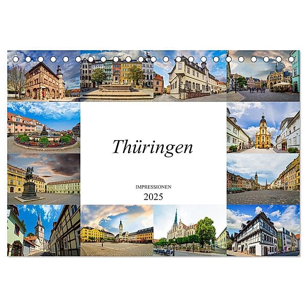 Thüringen Impressionen (Tischkalender 2025 DIN A5 quer), CALVENDO Monatskalender, Calvendo, Dirk Meutzner