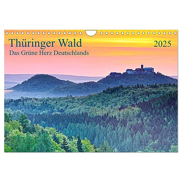 Thüringer Wald Das Grüne Herz Deutschlands (Wandkalender 2025 DIN A4 quer), CALVENDO Monatskalender, Calvendo, Prime Selection