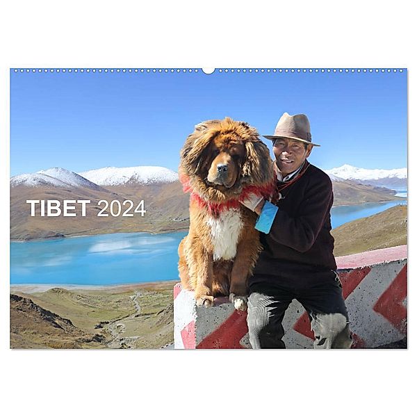 Tibet 2024 (Wandkalender 2024 DIN A2 quer), CALVENDO Monatskalender, Fotodesign Antje Neßler