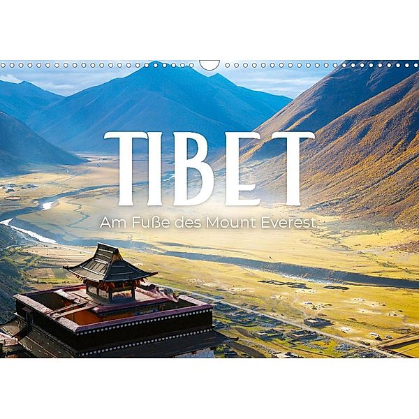 Tibet - Am Fuße des Mount Everest. (Wandkalender 2022 DIN A3 quer), SF