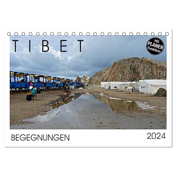 Tibet - Begegnungen (Tischkalender 2024 DIN A5 quer), CALVENDO Monatskalender, Gabriele Rechberger