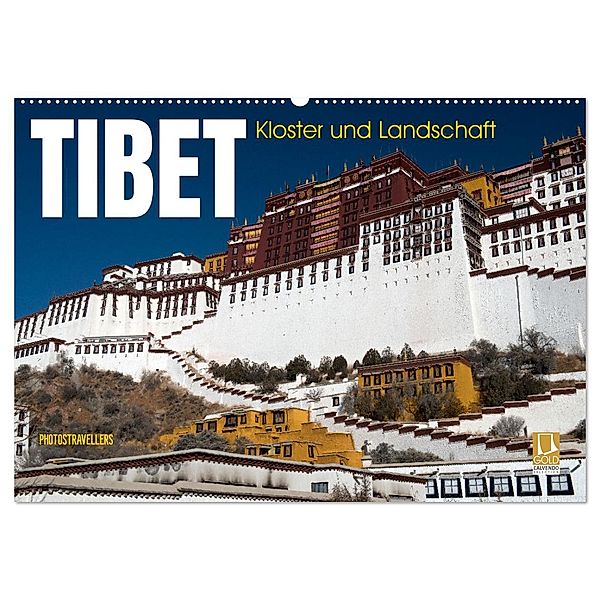 Tibet - Kloster und Landschaft (Wandkalender 2025 DIN A2 quer), CALVENDO Monatskalender, Calvendo, Photostravellers