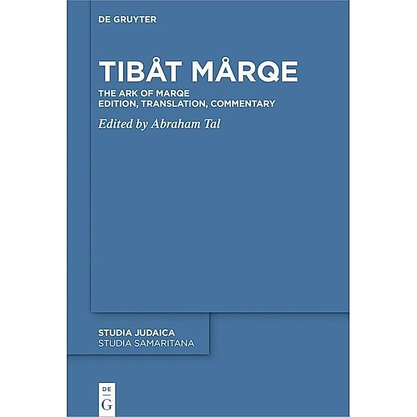 Tibåt Mårqe / Studia Judaica Bd.92