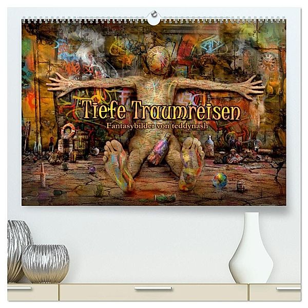 Tiefe Traumreisen (hochwertiger Premium Wandkalender 2024 DIN A2 quer), Kunstdruck in Hochglanz, teddynash