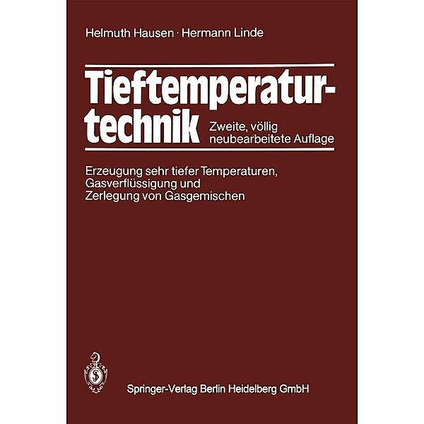 Tieftemperaturtechnik, Helmuth Hausen, H. Linde