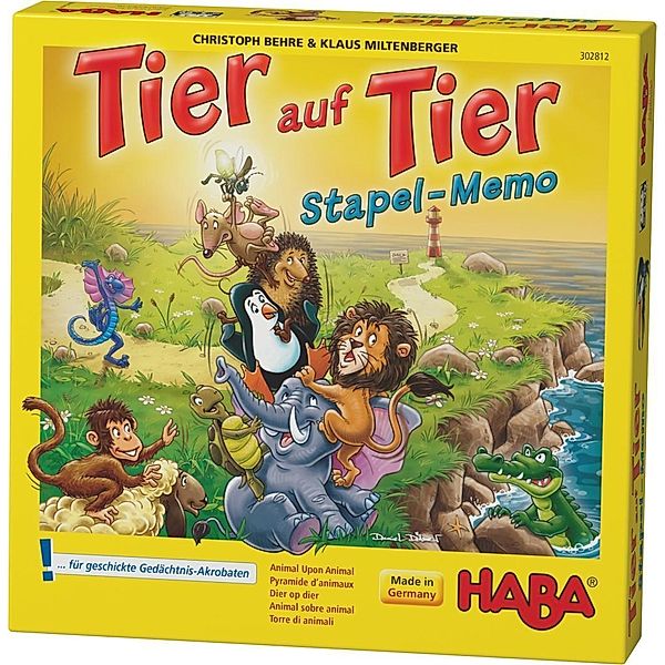 Tier auf Tier - Stapel-Memo (Kinderspiel), Christoph Behre, Klaus Miltenberger