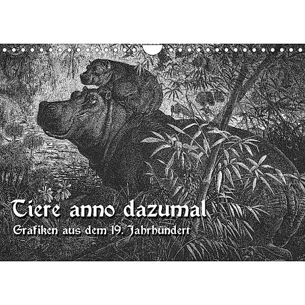 Tiere anno dazumal (Wandkalender 2023 DIN A4 quer), Martina Berg