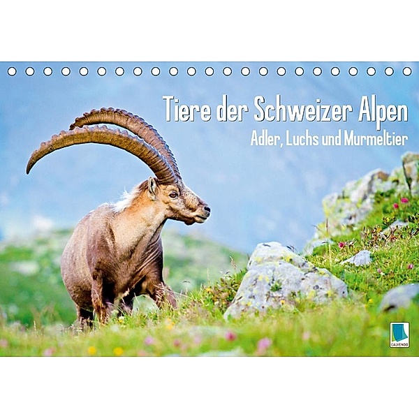 Tiere der Schweizer Alpen (Tischkalender 2020 DIN A5 quer)