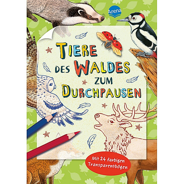 Tiere des Waldes zum Durchpausen