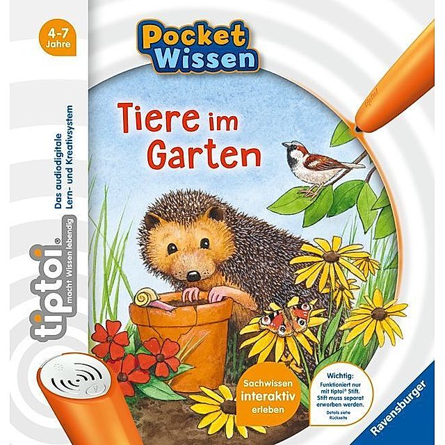 Tiere im Garten Pocket Wissen tiptoi® Bd.9 Buch - Weltbild.de