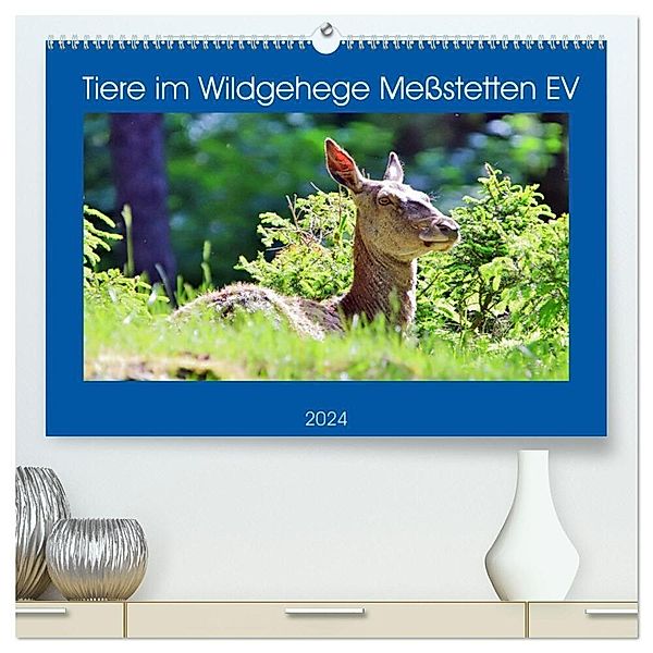 Tiere im Wildgehege Meßstetten EV (hochwertiger Premium Wandkalender 2024 DIN A2 quer), Kunstdruck in Hochglanz, Günther Geiger