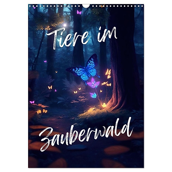 Tiere im Zauberwald (Wandkalender 2024 DIN A3 hoch), CALVENDO Monatskalender, Calvendo, Christopher Lindemann