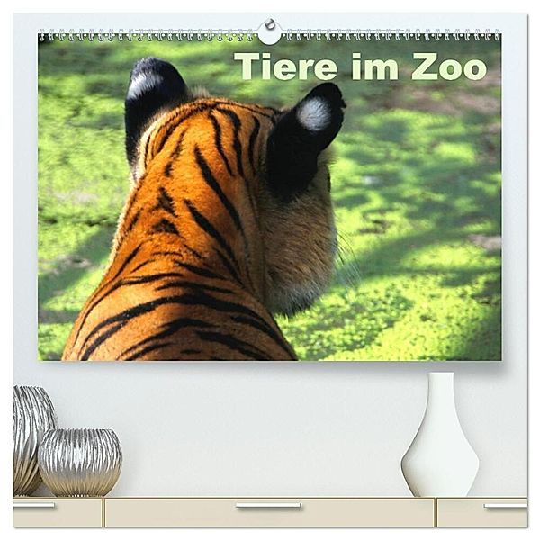 Tiere im Zoo (hochwertiger Premium Wandkalender 2024 DIN A2 quer), Kunstdruck in Hochglanz, Antje Kügler
