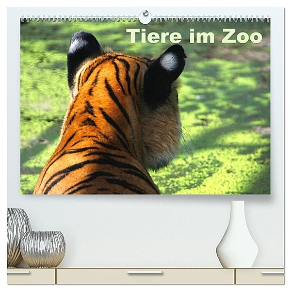 Tiere im Zoo (hochwertiger Premium Wandkalender 2025 DIN A2 quer), Kunstdruck in Hochglanz, Calvendo, Antje Kügler