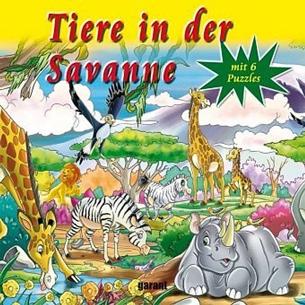 Tiere in der Savanne, Puzzle-Buch