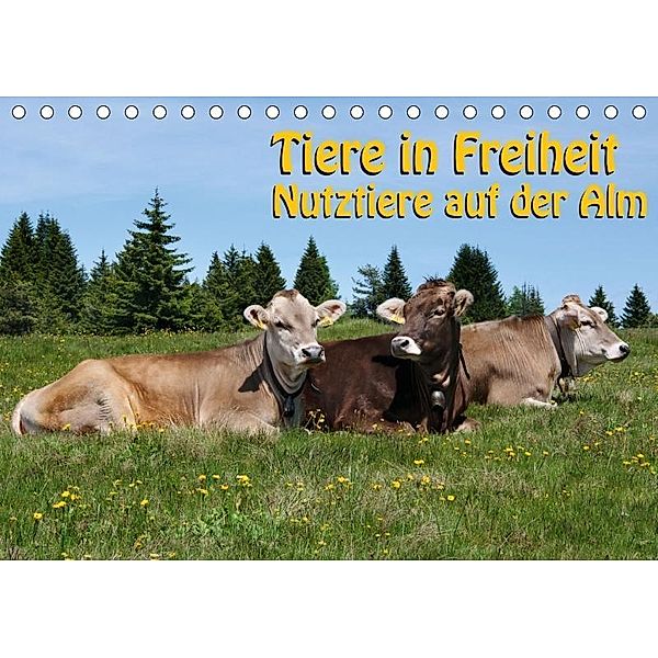 Tiere in Freiheit - Nutztiere auf der Alm (Tischkalender 2017 DIN A5 quer), Georg Niederkofler