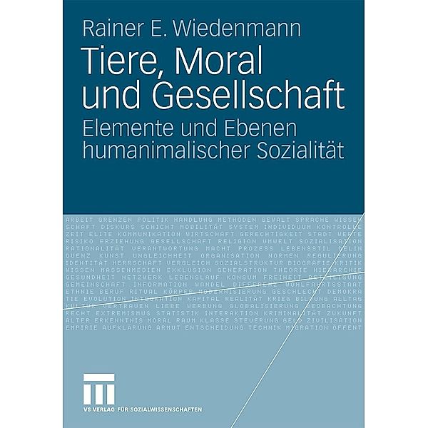 Tiere, Moral und Gesellschaft, Rainer Wiedenmann