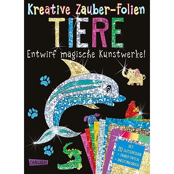 Tiere: Set mit 10 Zaubertafeln, 20 Folien und Anleitungsbuch / Kreative Zauber-Folien Bd.4, Anton Poitier