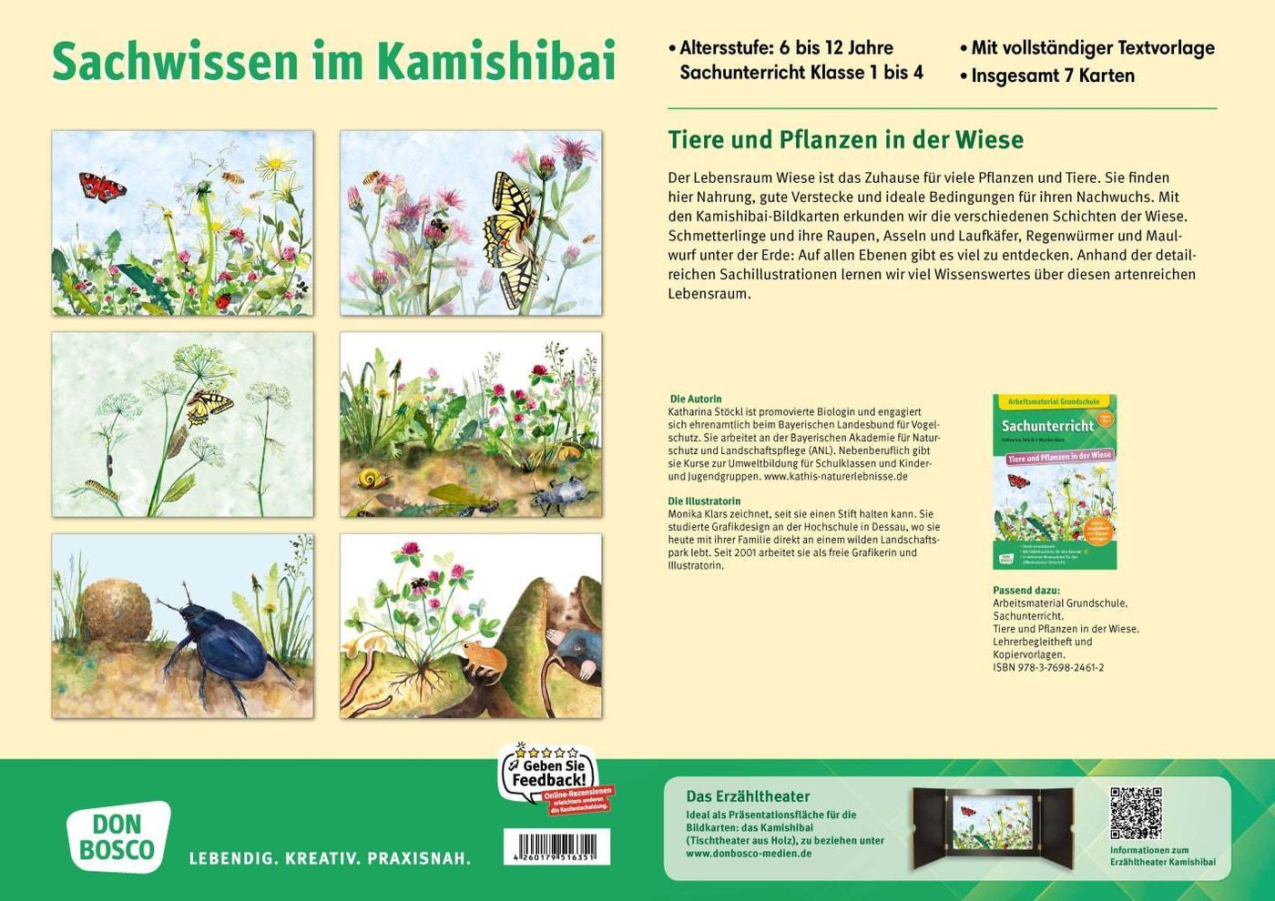 Tiere und Pflanzen in der Wiese. Kamishibai Bildkartenset | Weltbild.ch