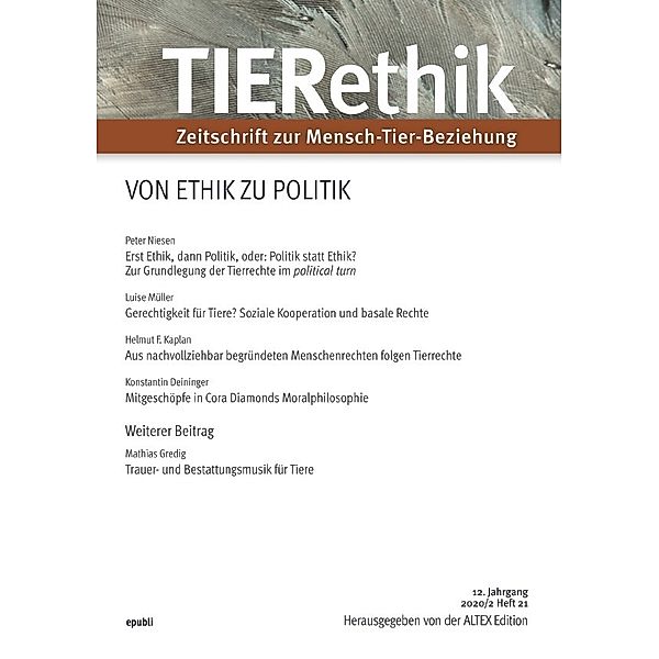 TIERethik (12. Jahrgang 2020/2), Altex Edition