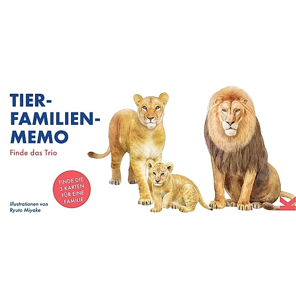 Laurence King Verlag GmbH Tierfamilien-Memo, Mike Unwin