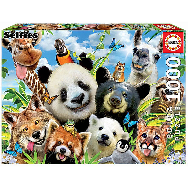 Educa Puzzle, Carletto Deutschland Tierfreunde Selfie (Puzzle)