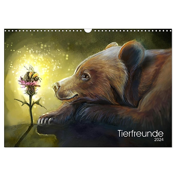 Tierfreunde (Wandkalender 2024 DIN A3 quer), CALVENDO Monatskalender, Julie Boehm