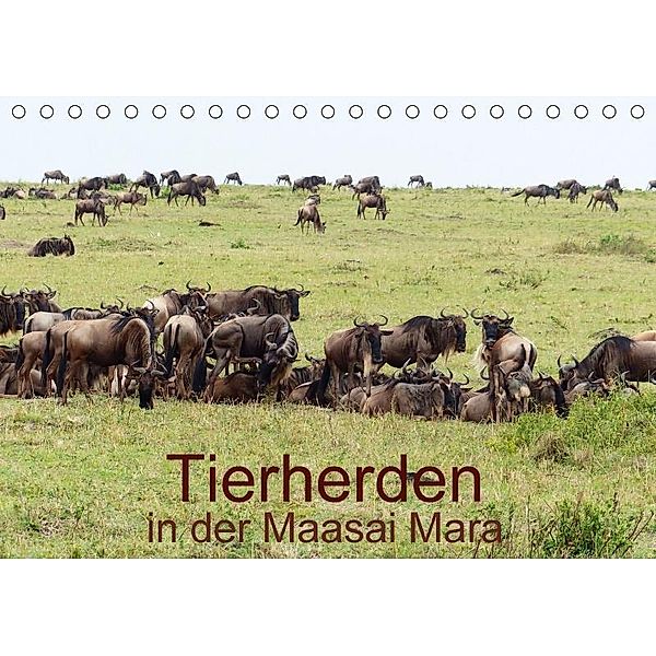 Tierherden in der Maasai Mara (Tischkalender 2017 DIN A5 quer), Brigitte Dürr