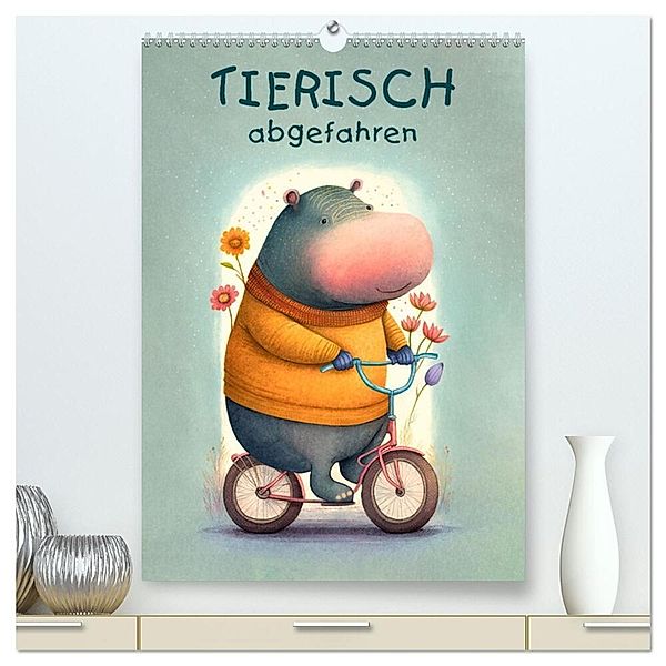 Tierisch abgefahren (hochwertiger Premium Wandkalender 2024 DIN A2 hoch), Kunstdruck in Hochglanz, Erich Krätschmer