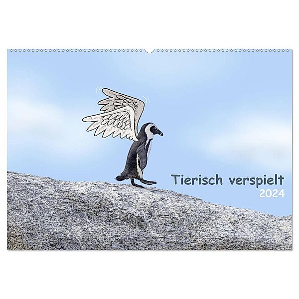 Tierisch verspielt (Wandkalender 2024 DIN A2 quer), CALVENDO Monatskalender, www.photoon.ch