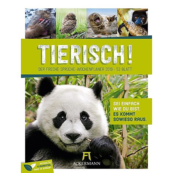 Tierisch - Wochenplaner 2019