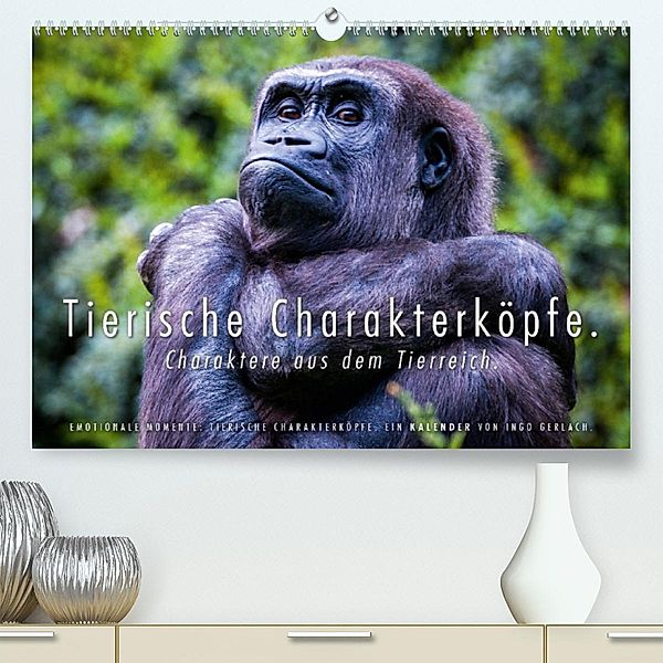 Tierische Charakterköpfe (Premium, hochwertiger DIN A2 Wandkalender 2023, Kunstdruck in Hochglanz), Ingo Gerlach