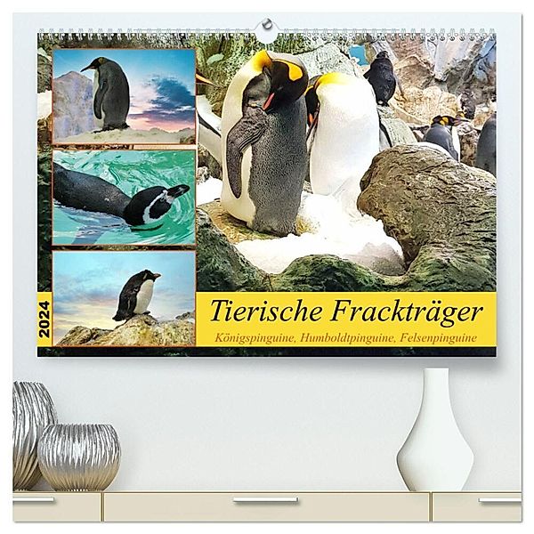 Tierische Frackträger (hochwertiger Premium Wandkalender 2024 DIN A2 quer), Kunstdruck in Hochglanz, Claudia Kleemann
